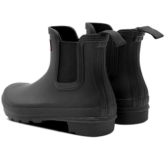 HUNTER Rain Boots Woman's 9 Original Chelsea Black Classic Waterproof Rainboots - Picture 12 of 13